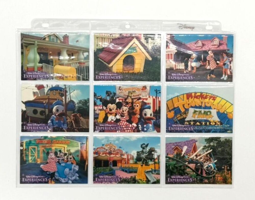 Walt Disney World Experiences Toontown Fair 9 Card Set Complete Extinct Sleeve